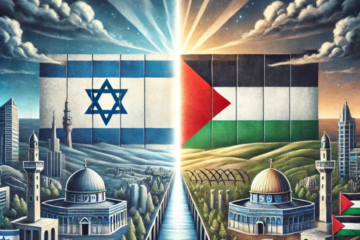 ilustrasi perang israel palestina